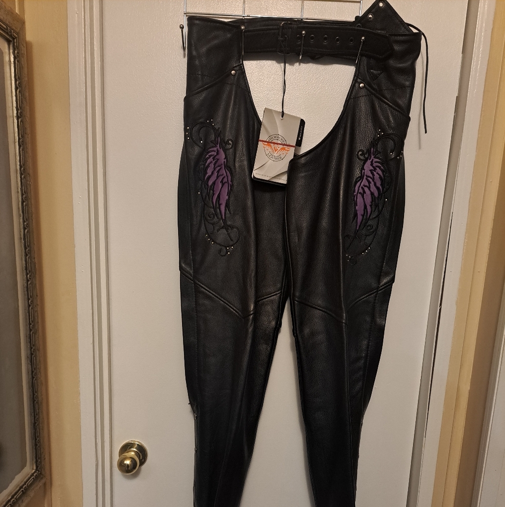 Leather Jacket and Chaps